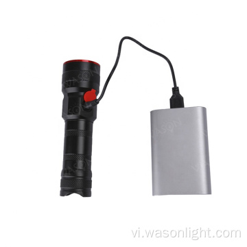 Tactical Tactical 300 mét Phạm vi dài 26650/18650 Đèn pin LED Aluminum Aluminum LED LIGHT LIGHT